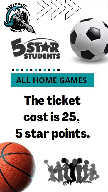 Five Star Points to Enter Athletic Events