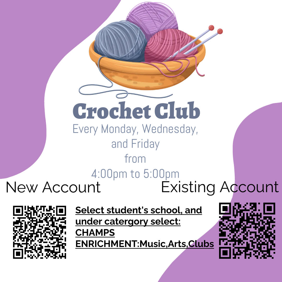 Crochet Club Starts Monday, February 26th