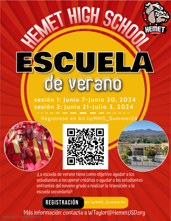 Hemet High Summer School (Spanish)
